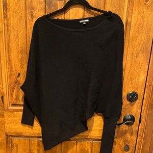 Fashion Nova Black Asymmetric Top